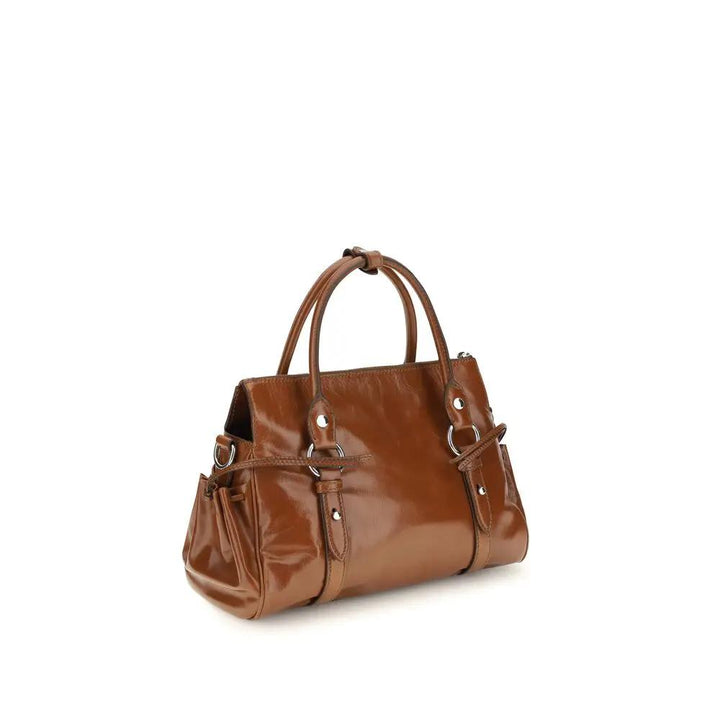 Miu Miu Sample Sale | Miu Miu Brown Calf Leather Bos Taurus Handbag - | Designer outlet