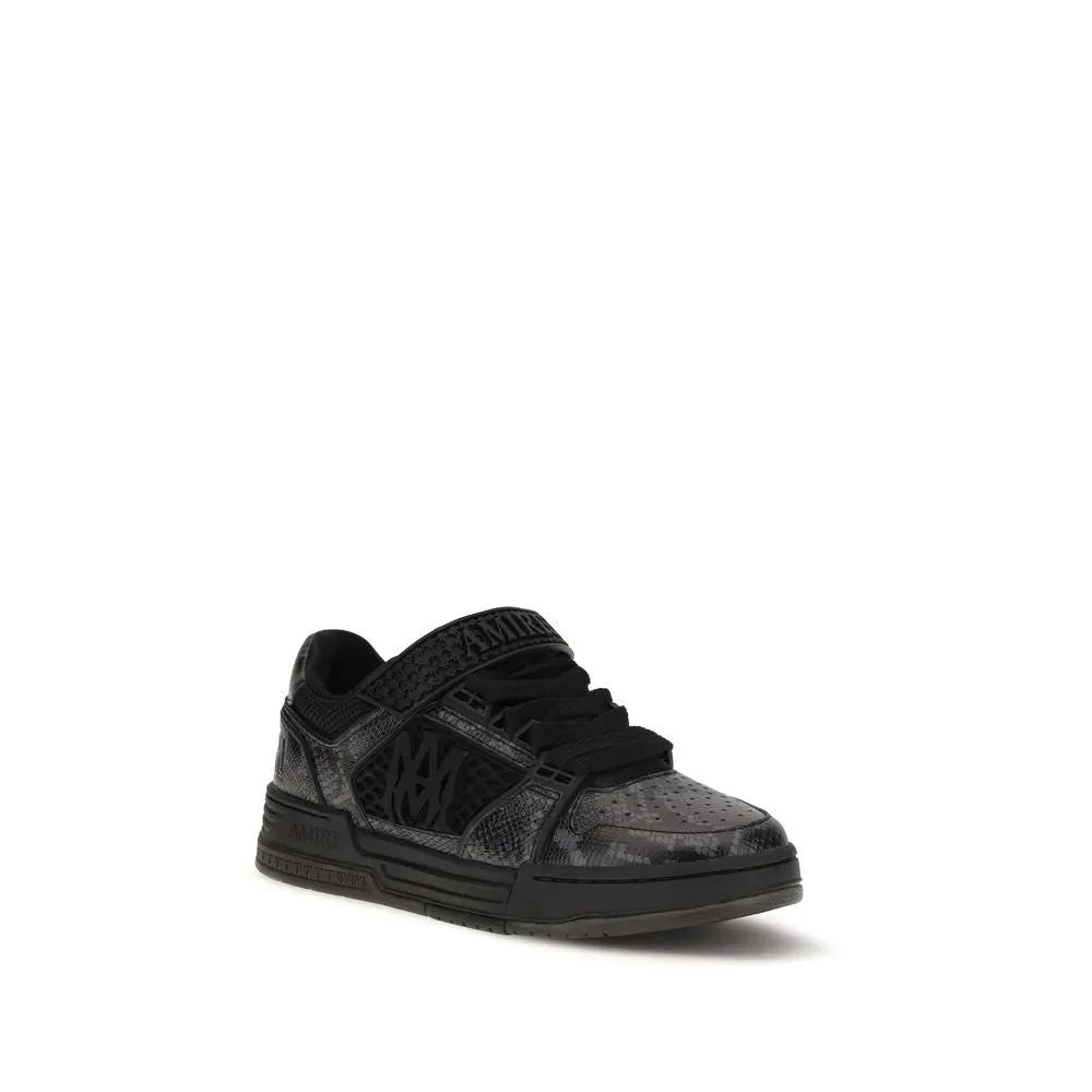 Amiri Sample Sale | Amiri Black Calf Leather Bos Taurus Athletic Sneakers - | Designer outlet