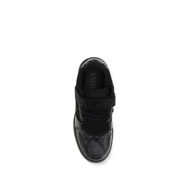 Amiri Sample Sale | Amiri Black Calf Leather Bos Taurus Athletic Sneakers - | Designer outlet