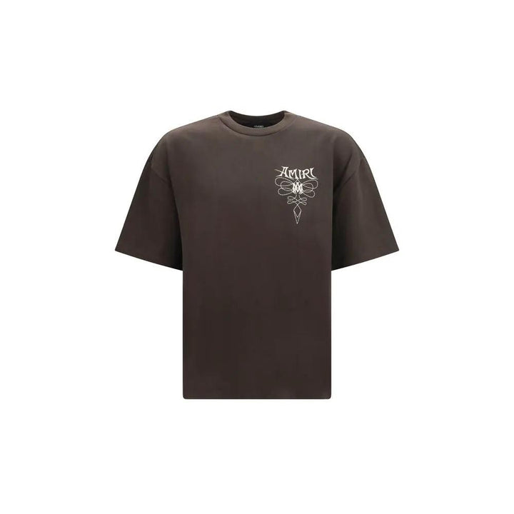 Amiri Sample Sale | Amiri Brown Cotton T-Shirt - | Designer outlet