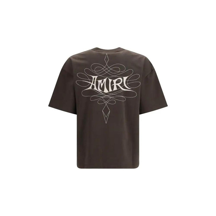 Amiri Sample Sale | Amiri Brown Cotton T-Shirt - | Designer outlet