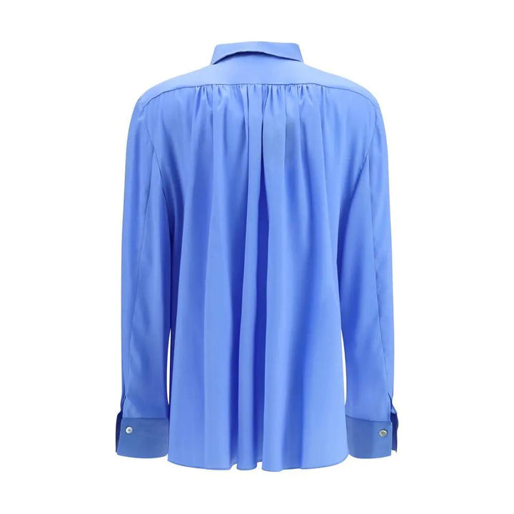 Ella Sample Sale | Ella Blue Silk Blouse - | Designer outlet