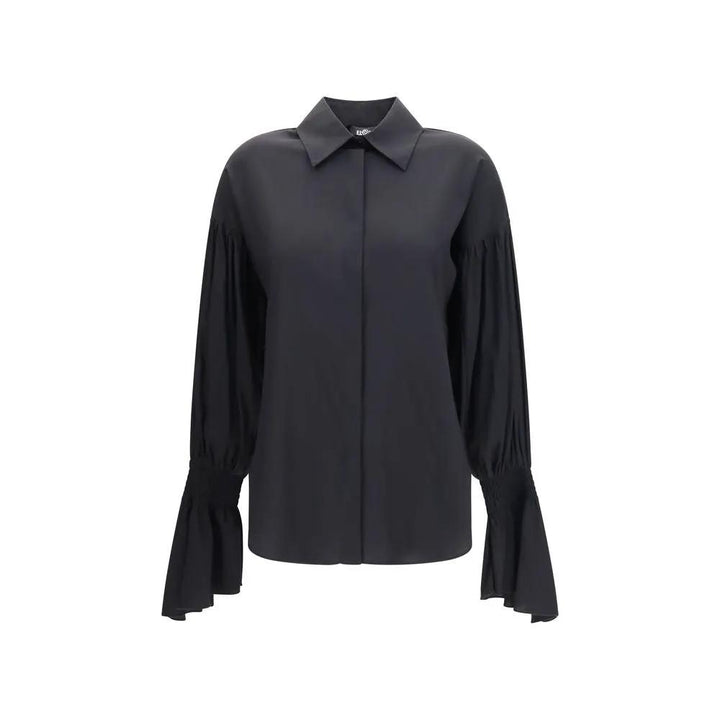 Ella Sample Sale | Ella Black Silk Blouse - | Designer outlet