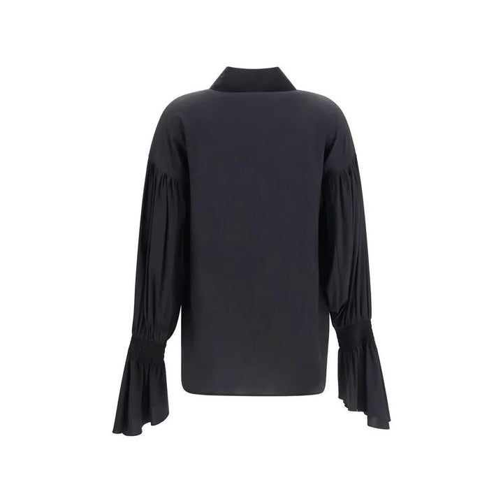 Ella Sample Sale | Ella Black Silk Blouse - | Designer outlet