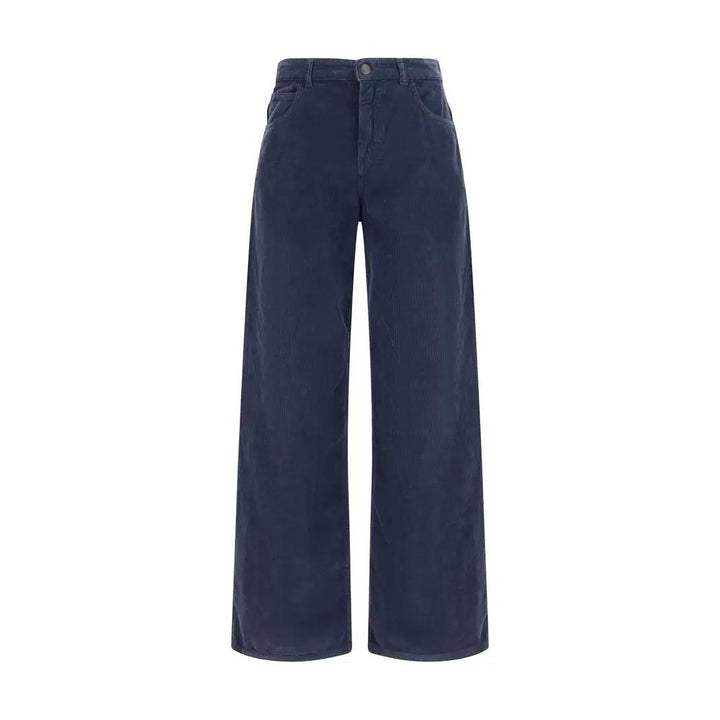 The Row Sample Sale | The Row Blue Cotton Casual Pants - | Designer outlet