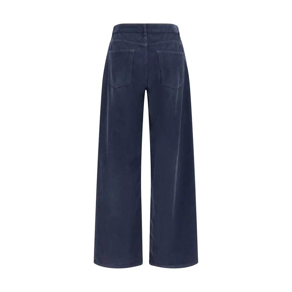 The Row Sample Sale | The Row Blue Cotton Casual Pants - | Designer outlet
