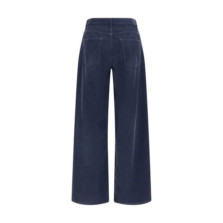The Row Sample Sale | The Row Blue Cotton Casual Pants - | Designer outlet