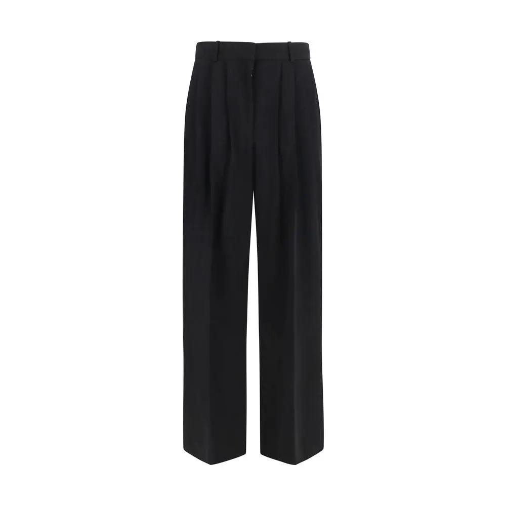 The Row Sample Sale | The Row Black Wool Oves Aries Dress Pants - | Designer outlet