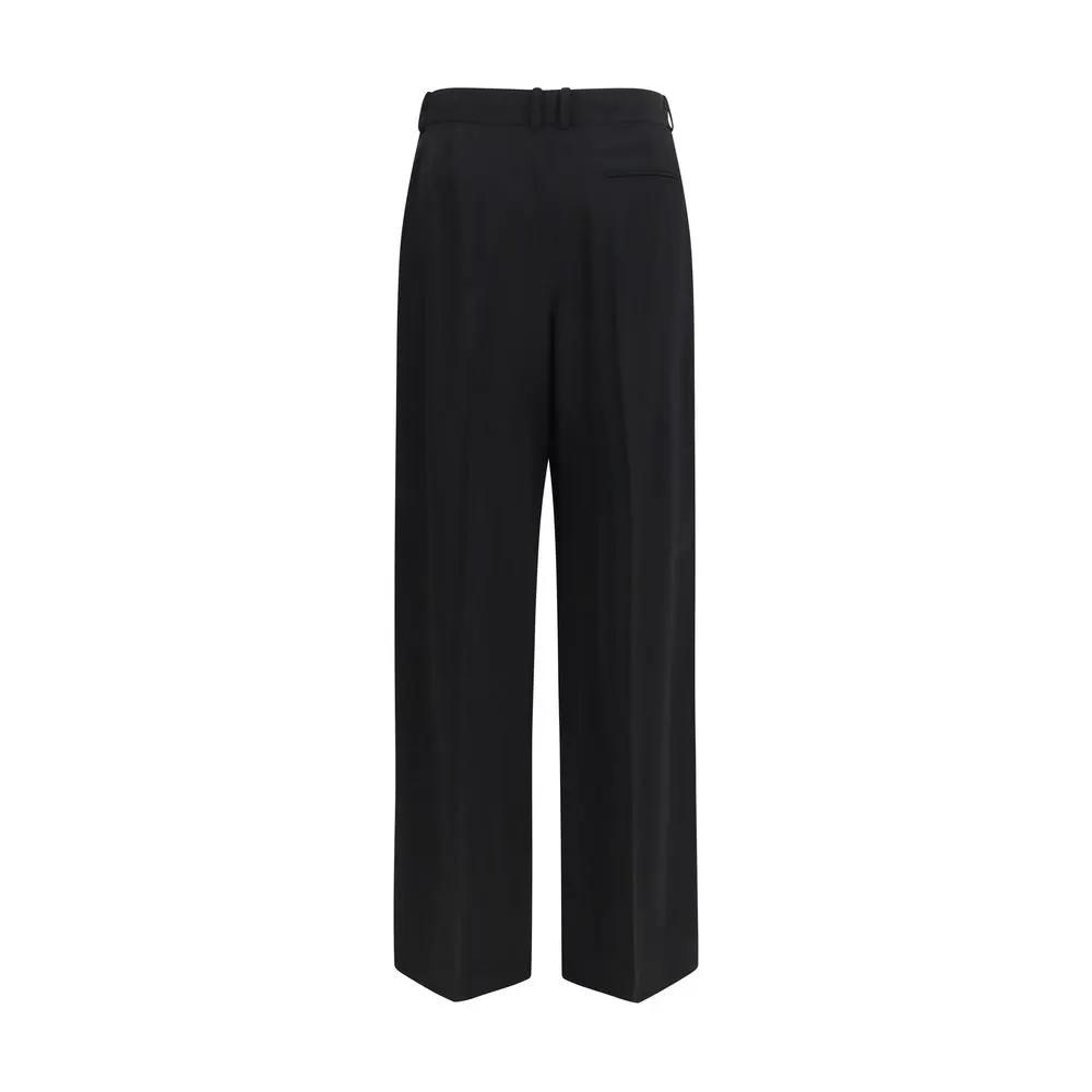 The Row Sample Sale | The Row Black Wool Oves Aries Dress Pants - | Designer outlet