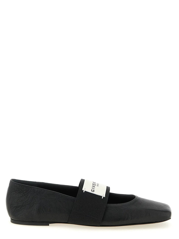 Givenchy Sample Sale | Givenchy Black Lamb Leather Ballet Flats - | Designer outlet