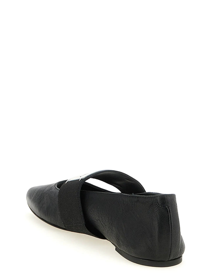 Givenchy Sample Sale | Givenchy Black Lamb Leather Ballet Flats - | Designer outlet