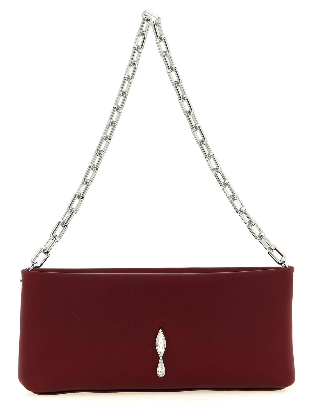 Christian Louboutin Sample Sale | Christian Louboutin Bordeaux Elastane Clutch Bag - | Designer outlet