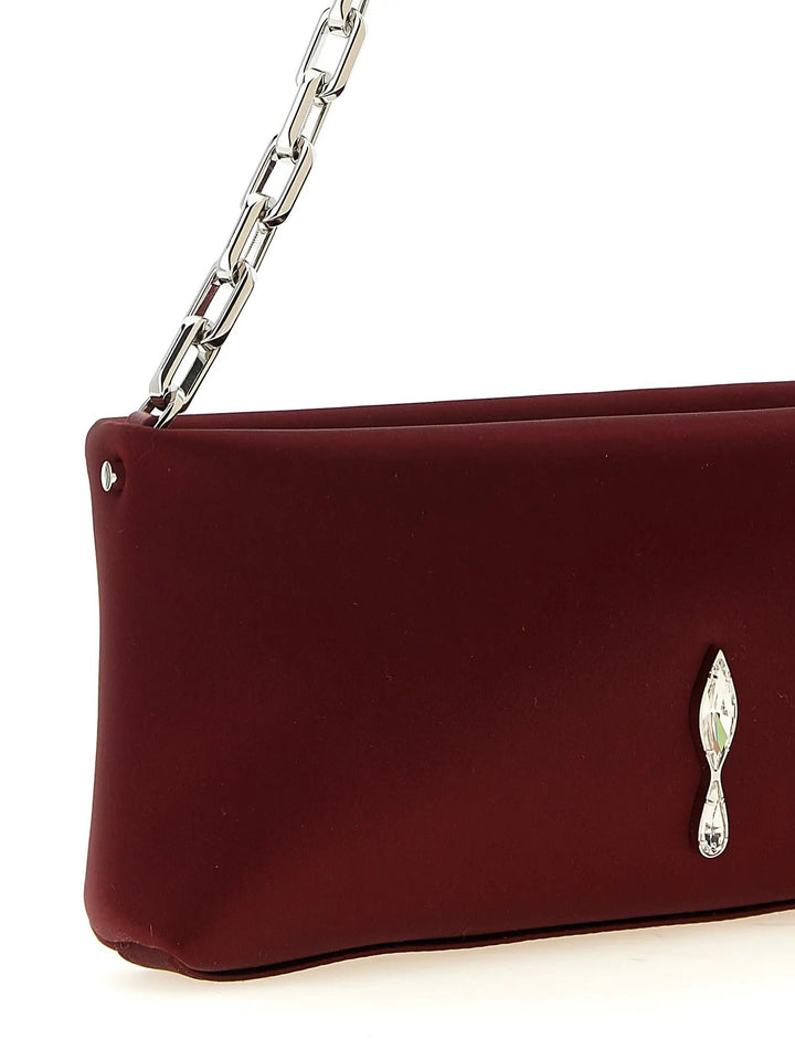 Christian Louboutin Sample Sale | Christian Louboutin Bordeaux Elastane Clutch Bag - | Designer outlet