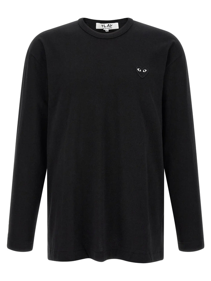 Comme Des Garçons Play Sample Sale | Comme Des Garçons Play Black Cotton T-Shirt - | Designer outlet