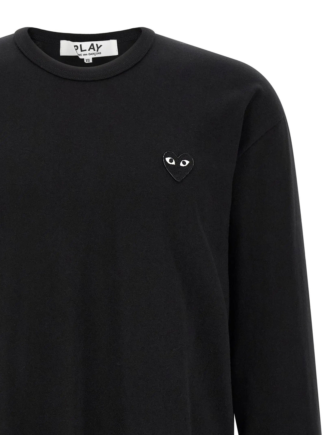 Comme Des Garçons Play Sample Sale | Comme Des Garçons Play Black Cotton T-Shirt - | Designer outlet