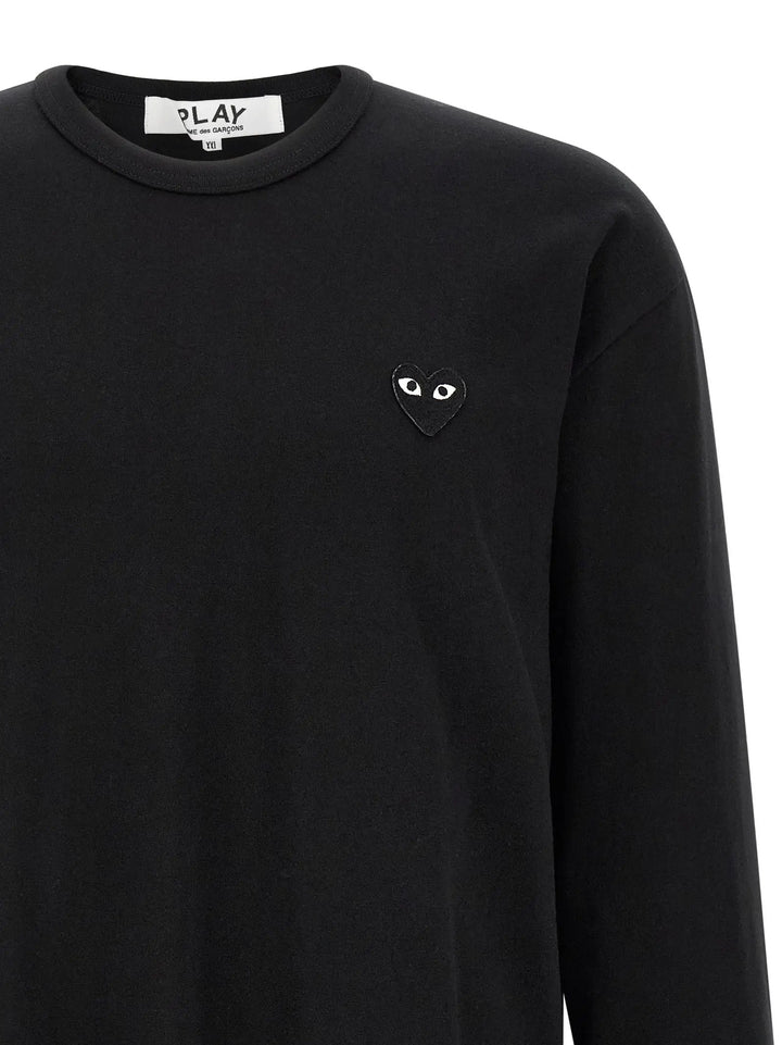 Comme Des Garçons Play Sample Sale | Comme Des Garçons Play Black Cotton T-Shirt - | Designer outlet