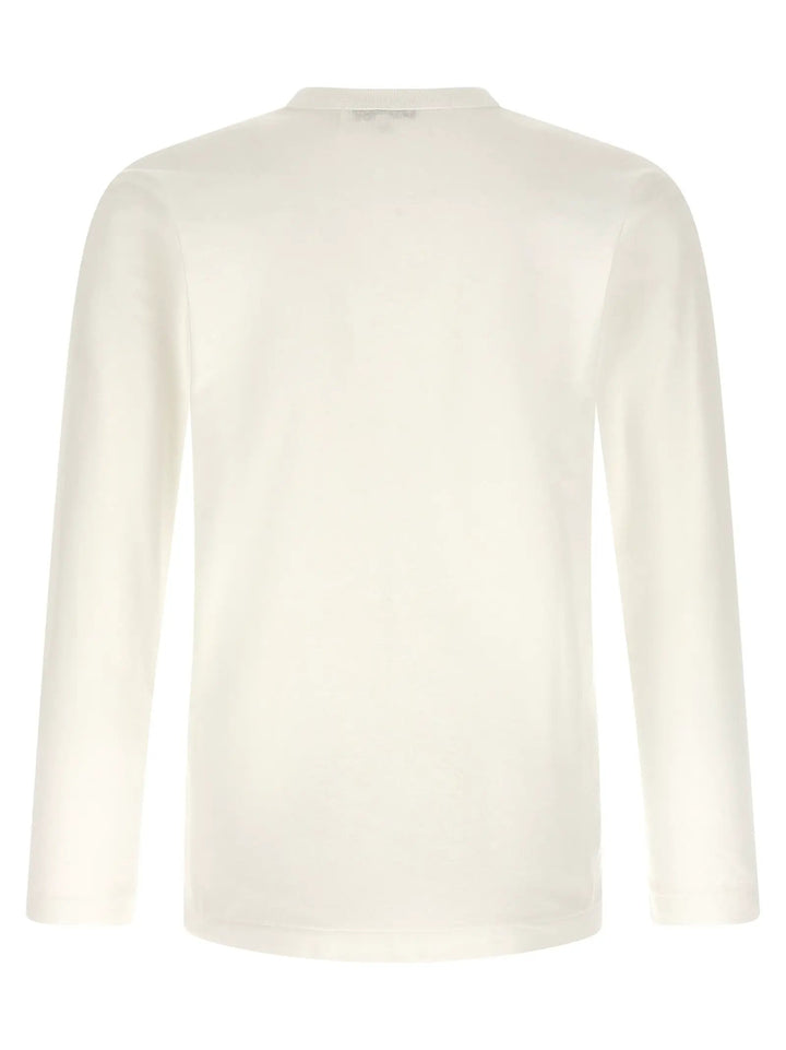 Comme Des Garçons Play Sample Sale | Comme Des Garçons Play White Cotton T-Shirt - | Designer outlet