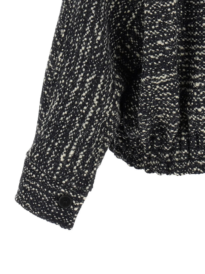 Darkpark Sample Sale | Darkpark White Virgin Wool Bomber - | Designer outlet