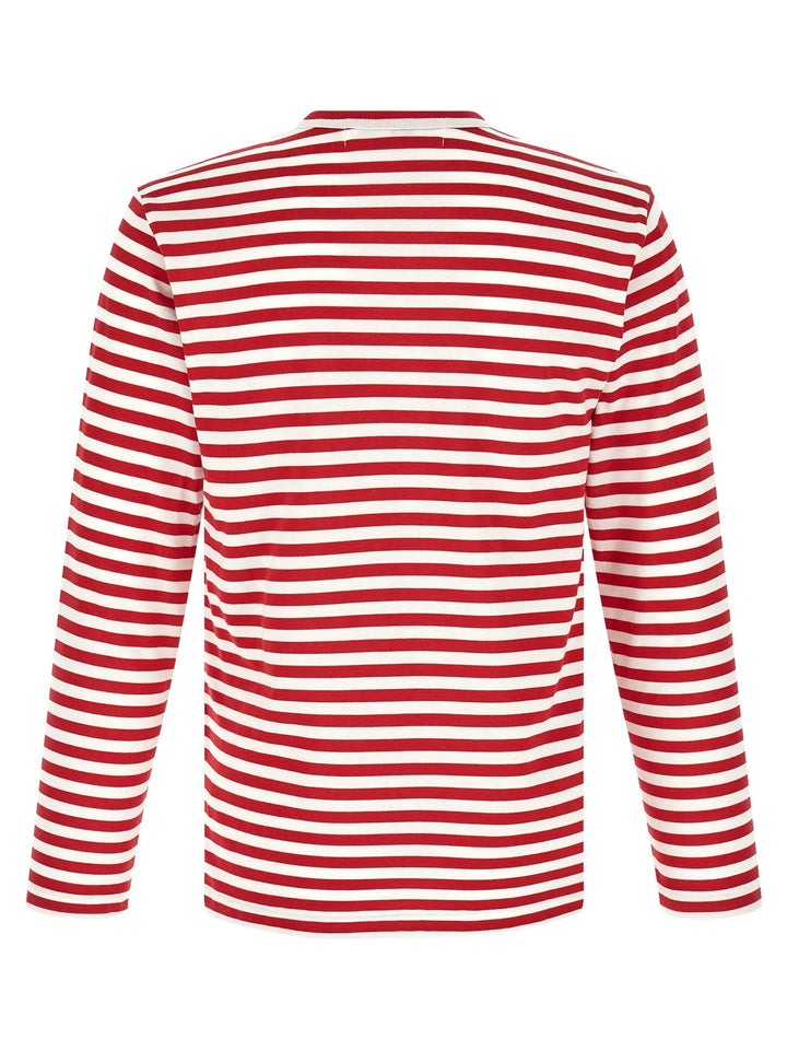 Comme Des Garçons Play Sample Sale | Comme Des Garçons Play White Cotton T-Shirt - | Designer outlet