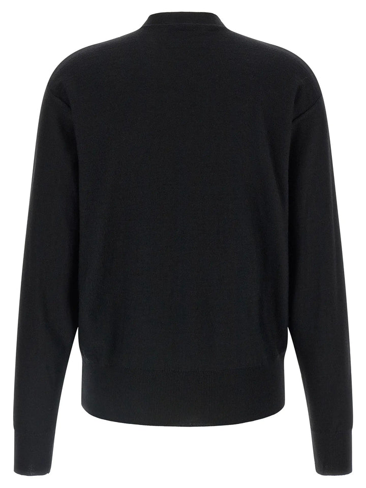 Lemaire Sample Sale | Lemaire Black Wool Cardigan - | Designer outlet