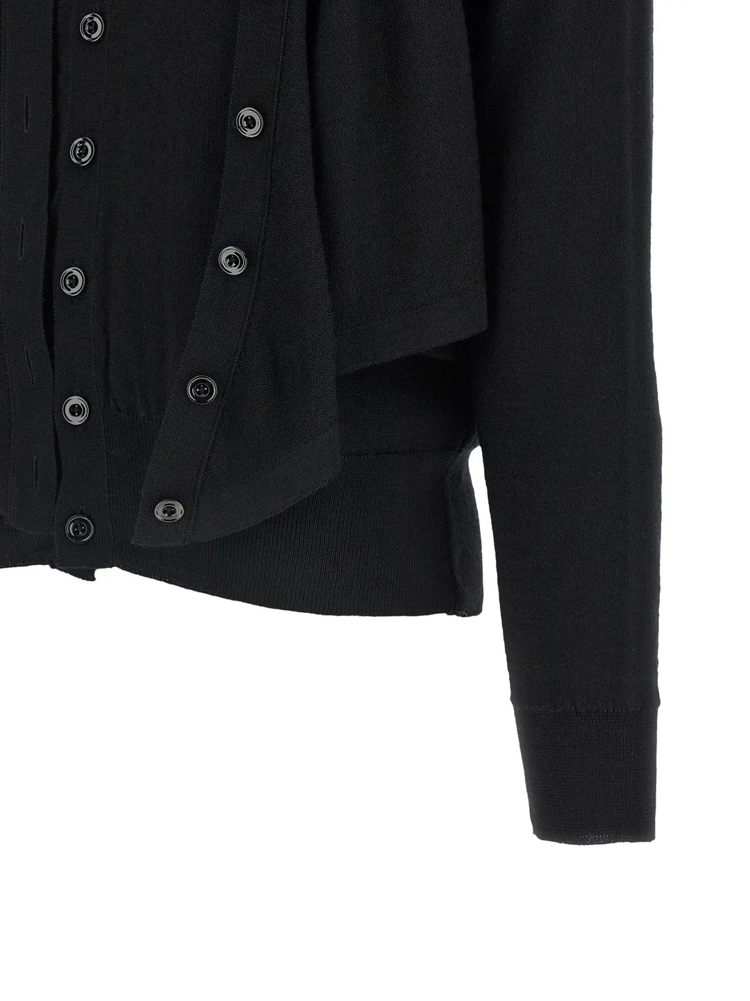 Lemaire Sample Sale | Lemaire Black Wool Cardigan - | Designer outlet