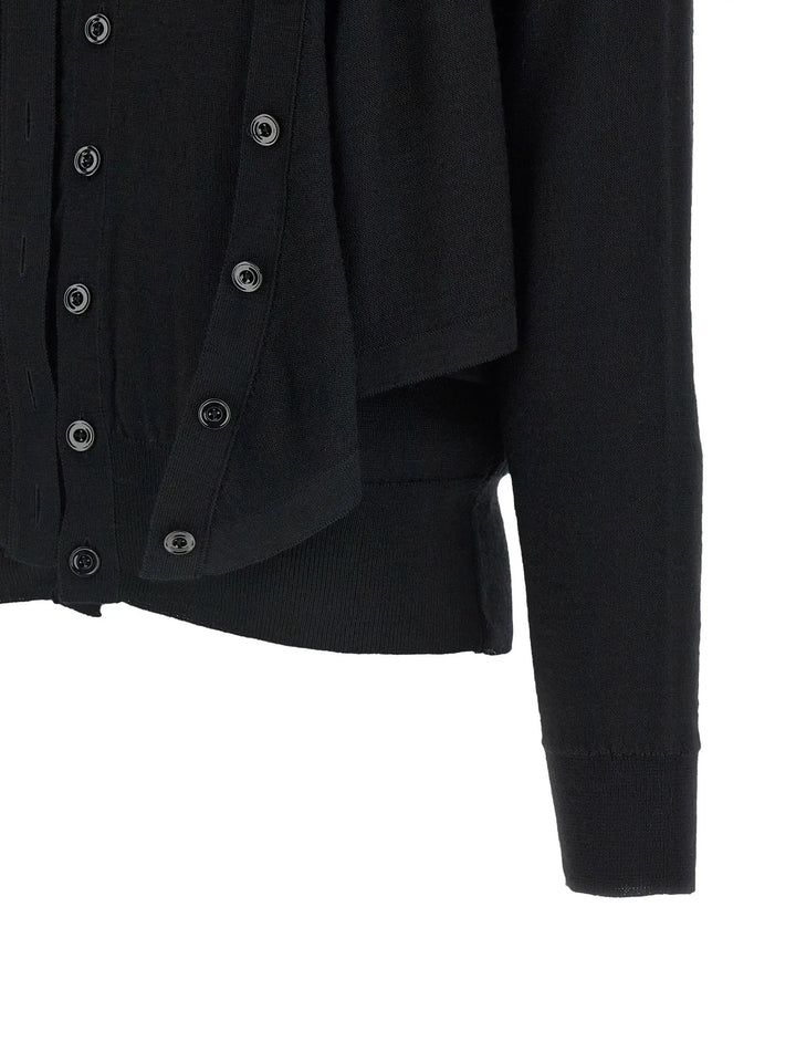 Lemaire Sample Sale | Lemaire Black Wool Cardigan - | Designer outlet
