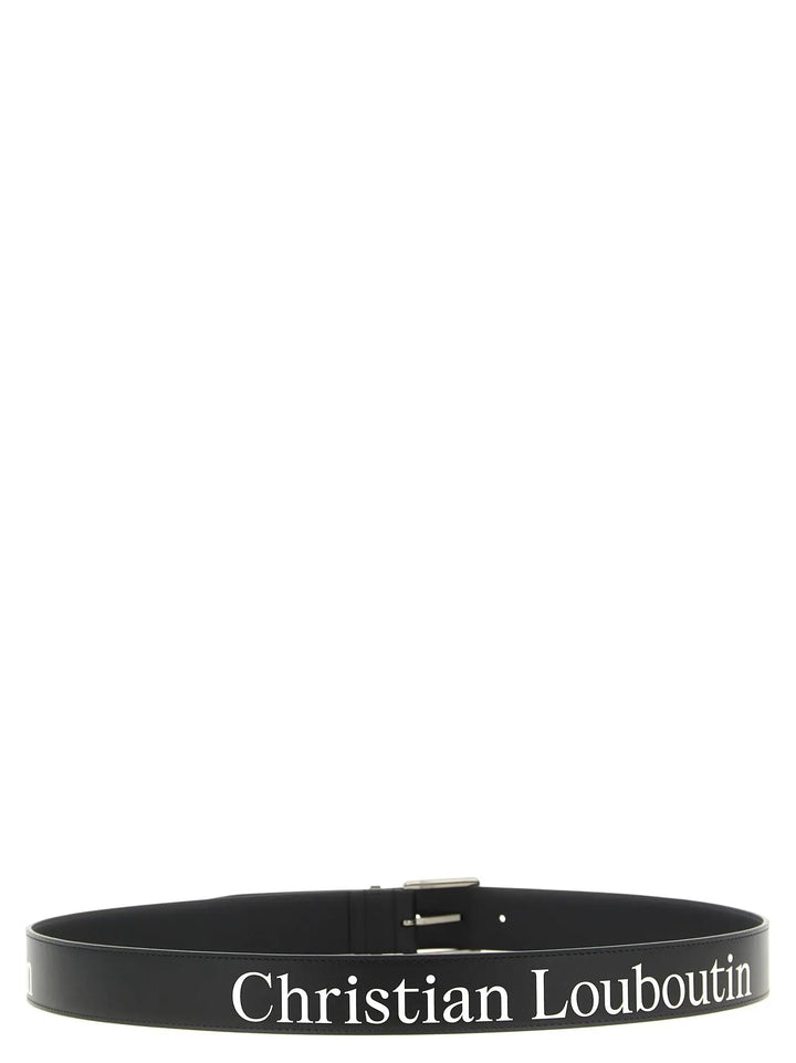 Christian Louboutin Sample Sale | Christian Louboutin Black Calfskin Regular Belt - | Designer outlet