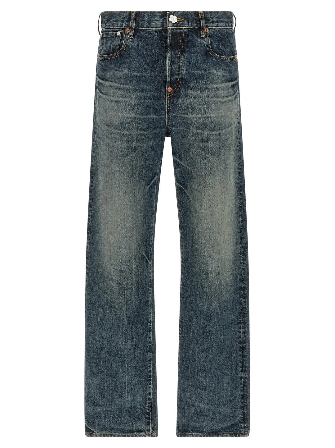 Kenzo Sample Sale | Kenzo Blue Cotton Straight-Leg Jeans - | Designer outlet