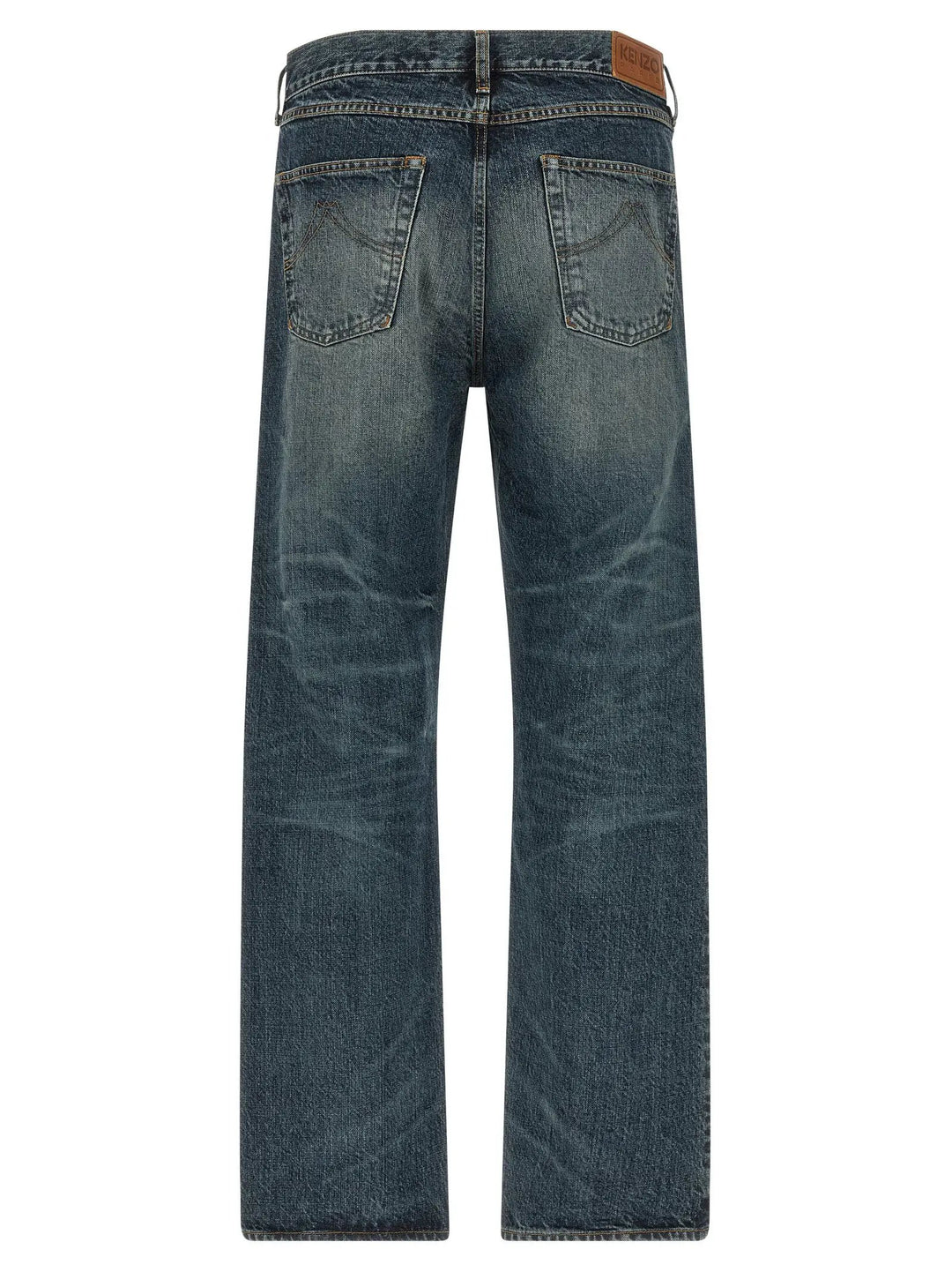 Kenzo Sample Sale | Kenzo Blue Cotton Straight-Leg Jeans - | Designer outlet