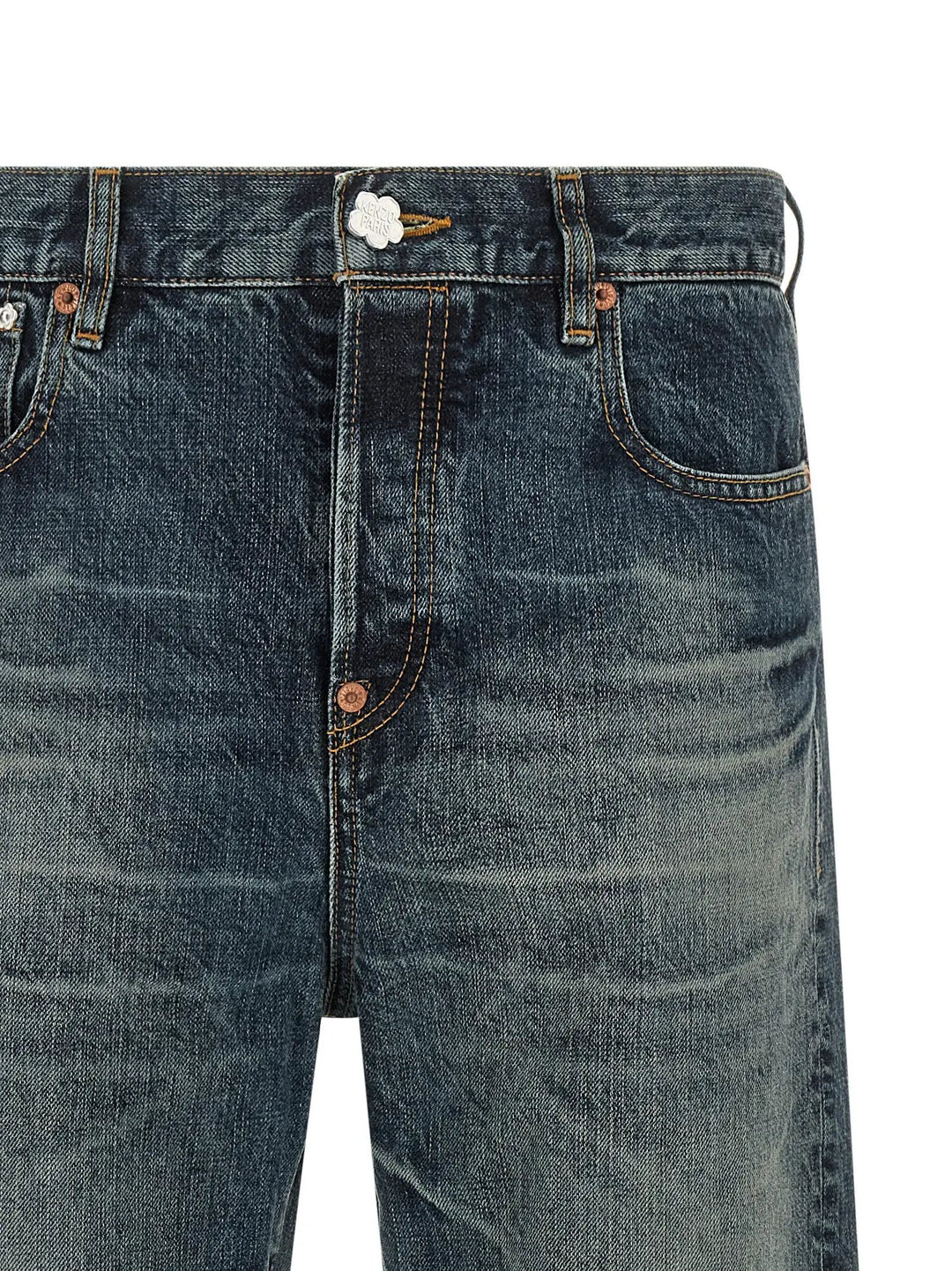 Kenzo Sample Sale | Kenzo Blue Cotton Straight-Leg Jeans - | Designer outlet