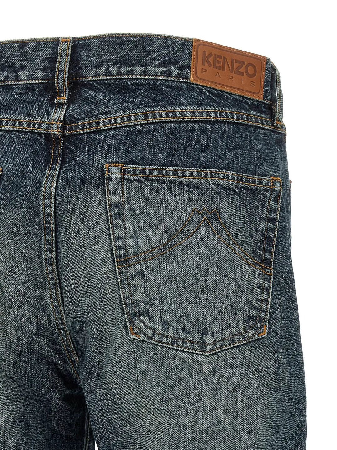 Kenzo Sample Sale | Kenzo Blue Cotton Straight-Leg Jeans - | Designer outlet