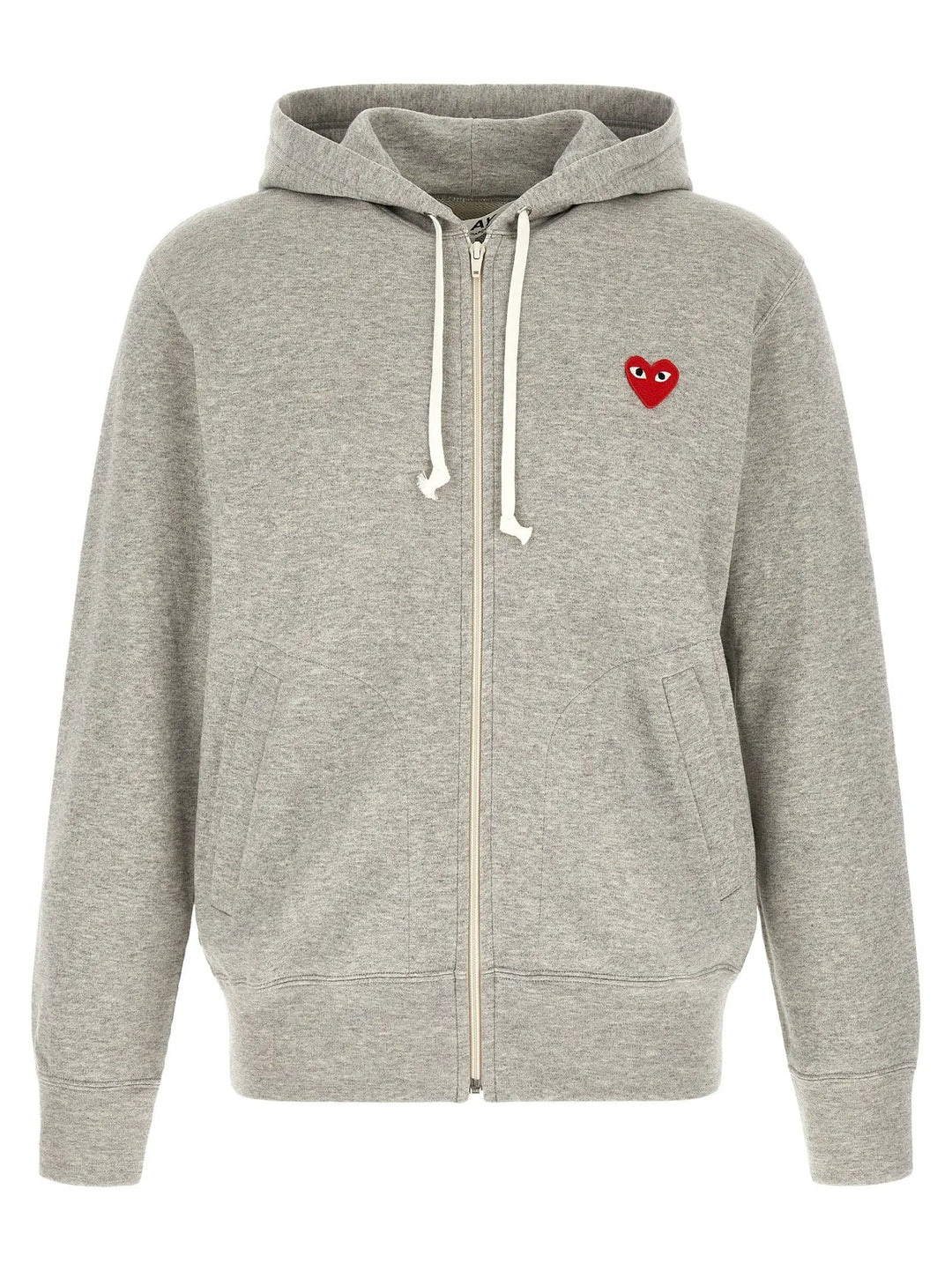 Comme Des Garçons Play Sample Sale | Comme Des Garçons Play Gray Cotton Cardigan - | Designer outlet