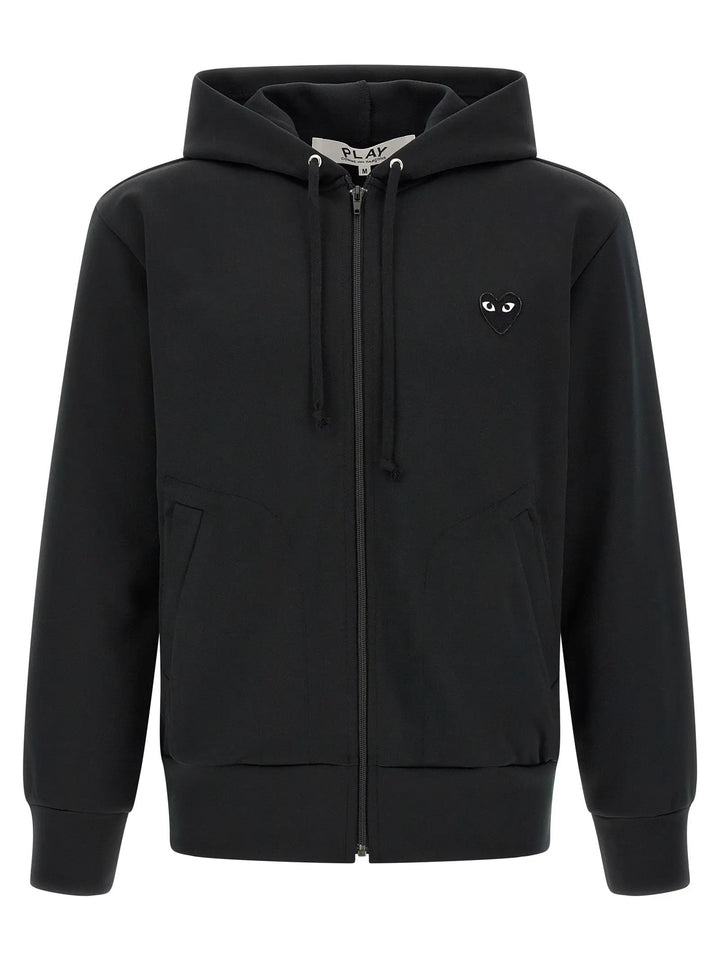 Comme Des Garçons Play Sample Sale | Comme Des Garçons Play Black Polyester Cardigan - | Designer outlet