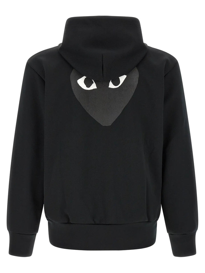Comme Des Garçons Play Sample Sale | Comme Des Garçons Play Black Polyester Cardigan - | Designer outlet