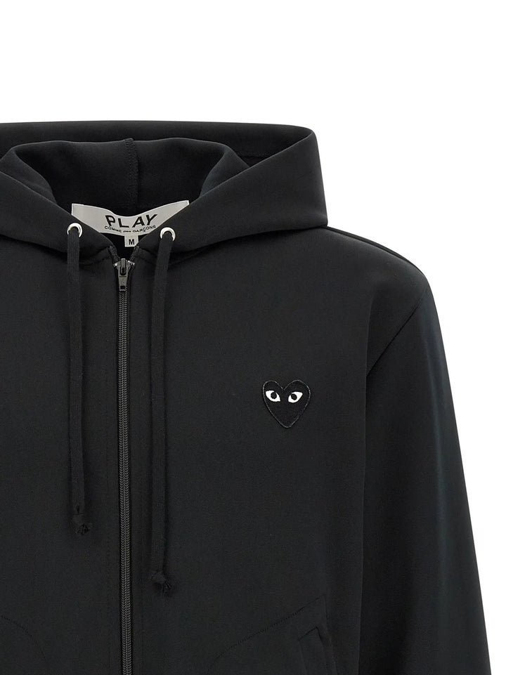 Comme Des Garçons Play Sample Sale | Comme Des Garçons Play Black Polyester Cardigan - | Designer outlet