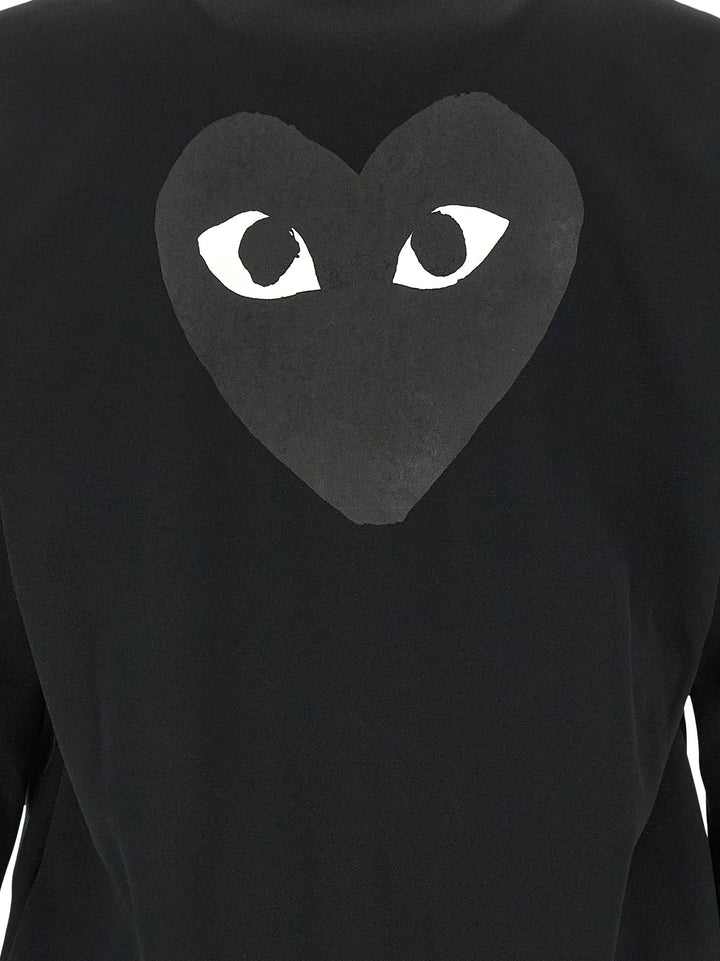 Comme Des Garçons Play Sample Sale | Comme Des Garçons Play Black Polyester Cardigan - | Designer outlet