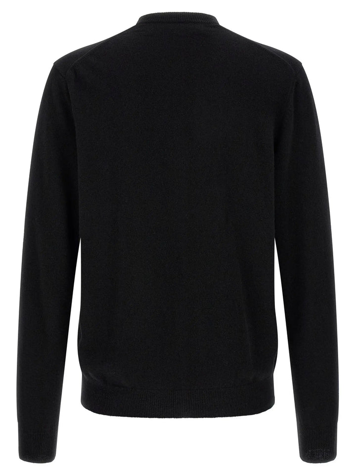 Comme Des Garçons Play Sample Sale | Comme Des Garçons Play Black Wool Cardigan - | Designer outlet