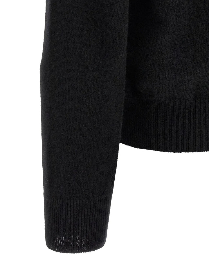 Comme Des Garçons Play Sample Sale | Comme Des Garçons Play Black Wool Cardigan - | Designer outlet