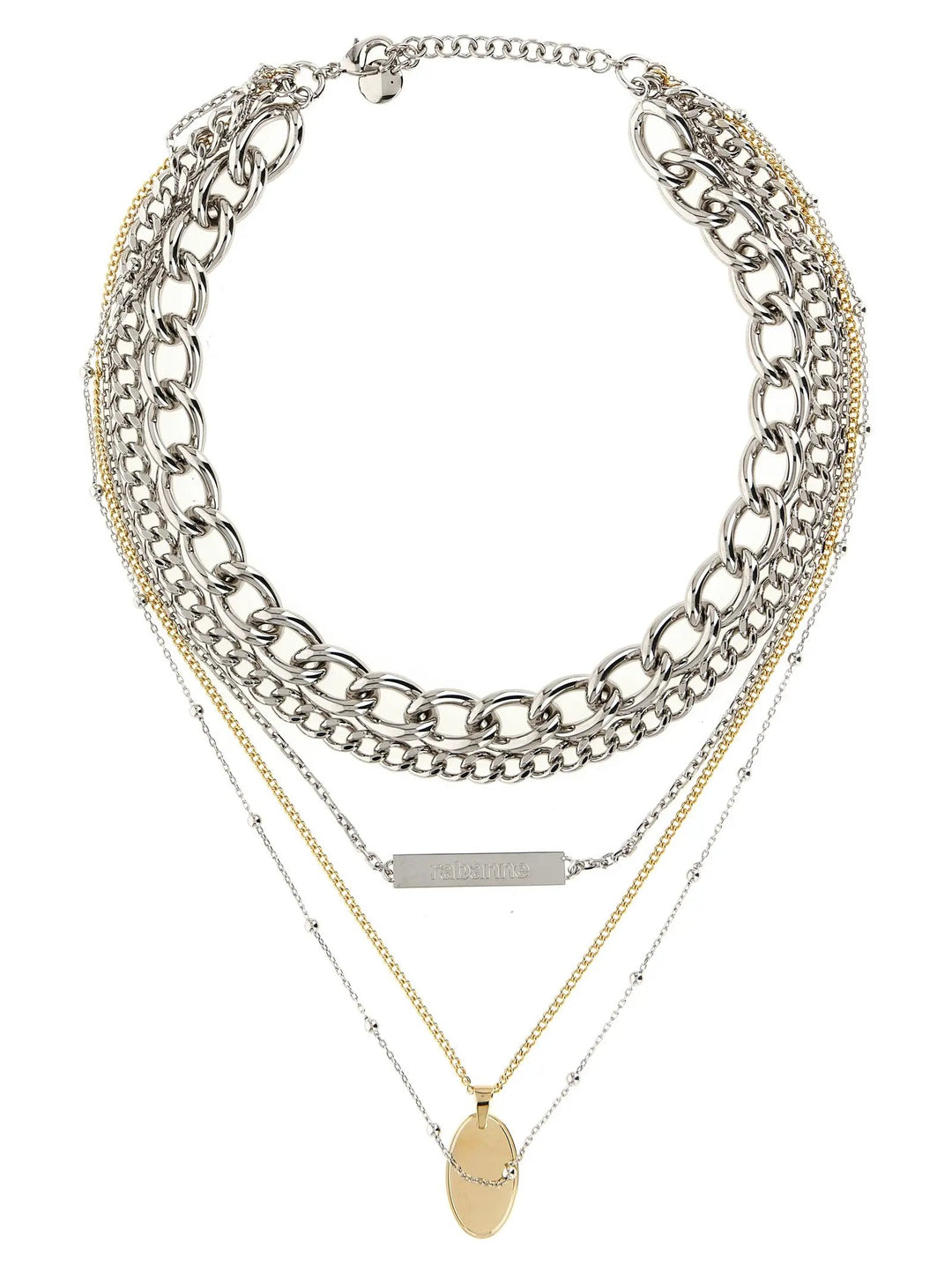 Paco Rabanne Sample Sale | Paco Rabanne Silver Brass Necklace - | Designer outlet