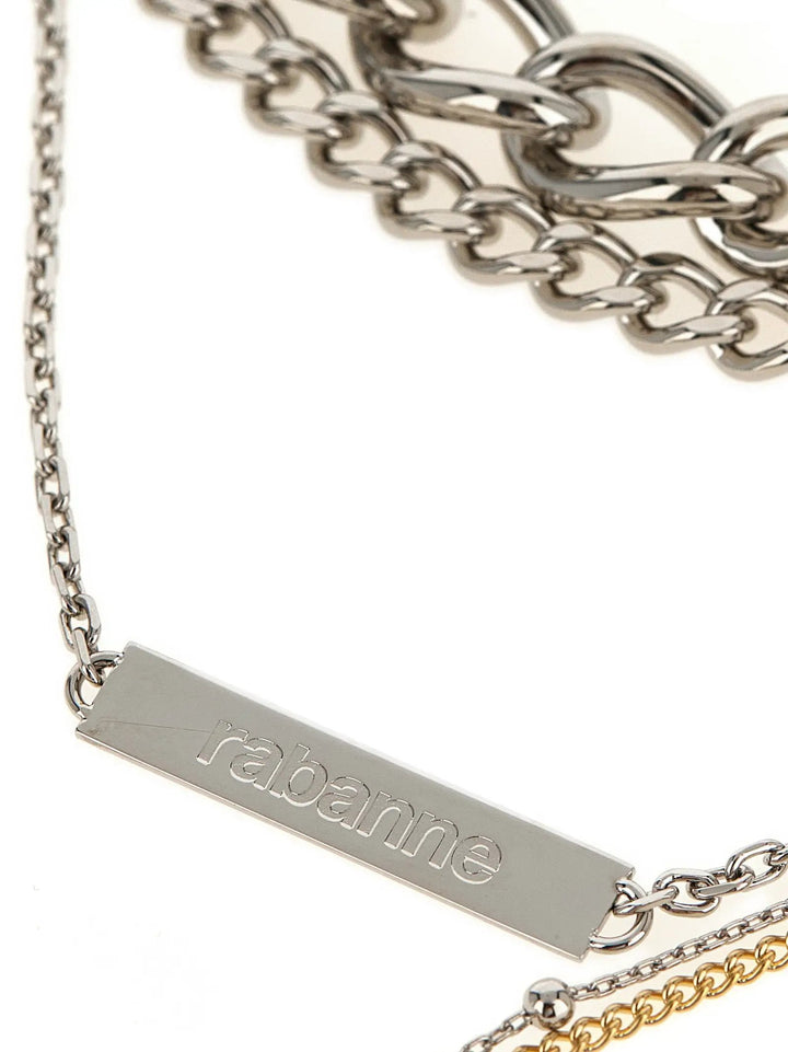 Paco Rabanne Sample Sale | Paco Rabanne Silver Brass Necklace - | Designer outlet