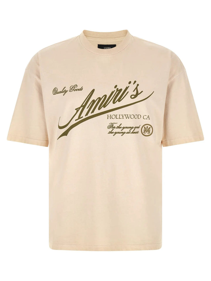 Amiri Sample Sale | Amiri Beige Cotton T-Shirt - | Designer outlet