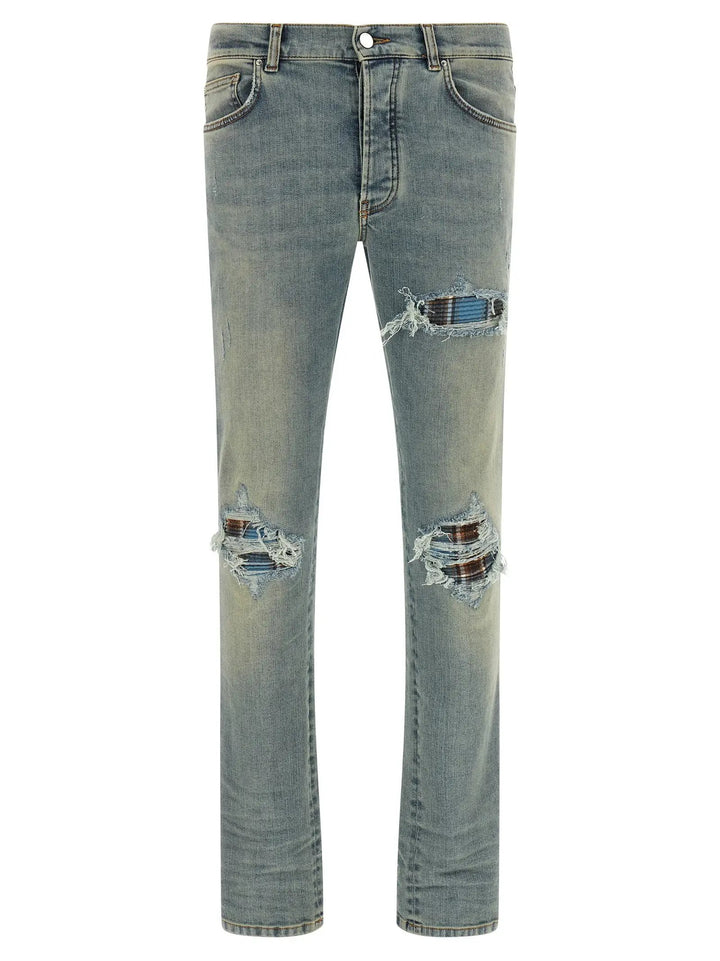 Amiri Sample Sale | Amiri Blue Cotton Skinny Jeans - | Designer outlet