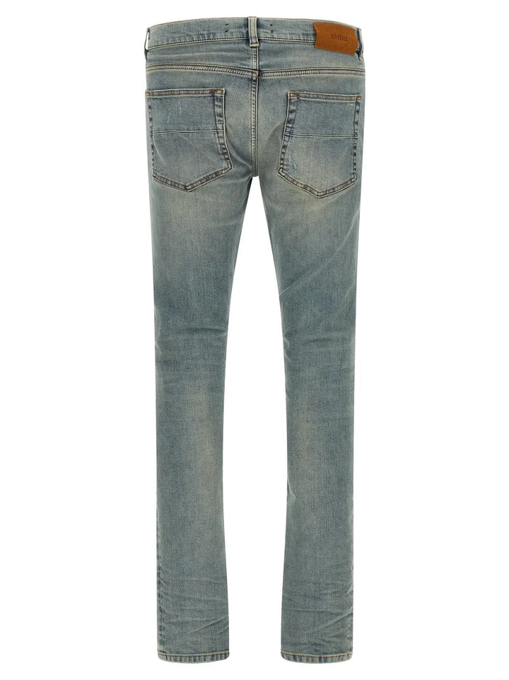 Amiri Sample Sale | Amiri Blue Cotton Skinny Jeans - | Designer outlet