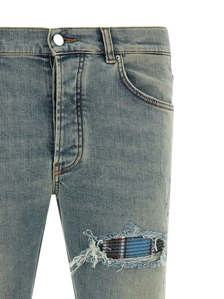 Amiri Sample Sale | Amiri Blue Cotton Skinny Jeans - | Designer outlet