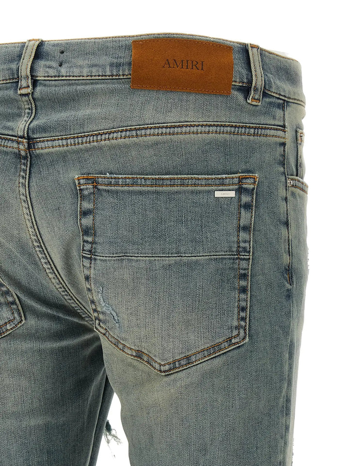 Amiri Sample Sale | Amiri Blue Cotton Skinny Jeans - | Designer outlet