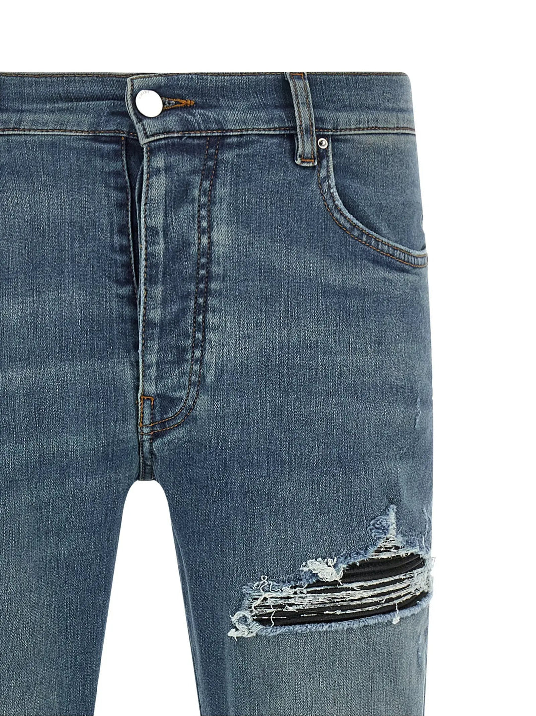 Amiri Sample Sale | Amiri Blue Cotton Skinny Jeans - | Designer outlet
