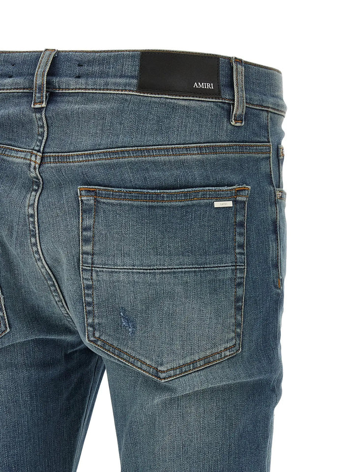 Amiri Sample Sale | Amiri Blue Cotton Skinny Jeans - | Designer outlet