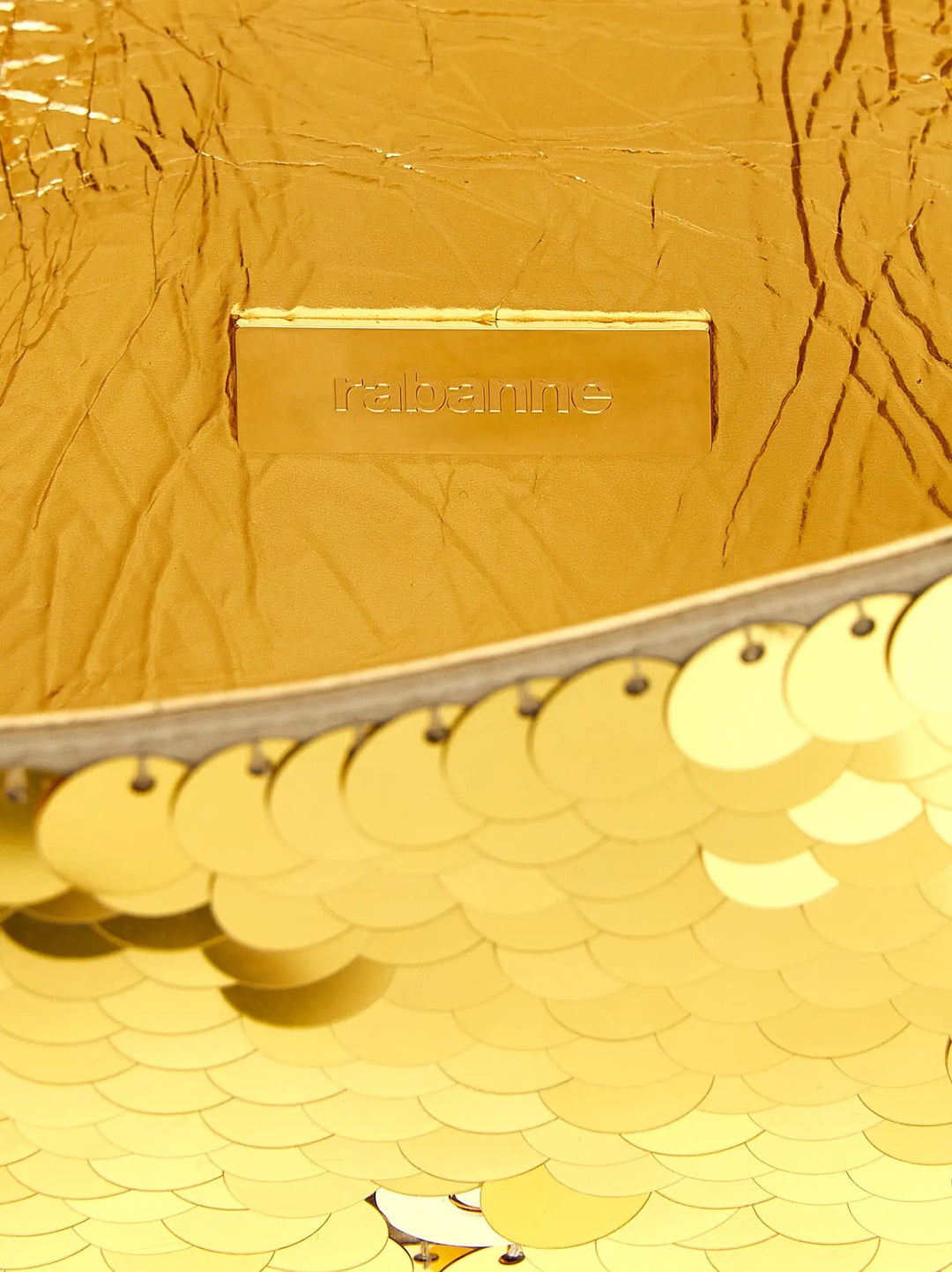 Paco Rabanne Sample Sale | Paco Rabanne Gold Polyester Shoulder Bag - | Designer outlet