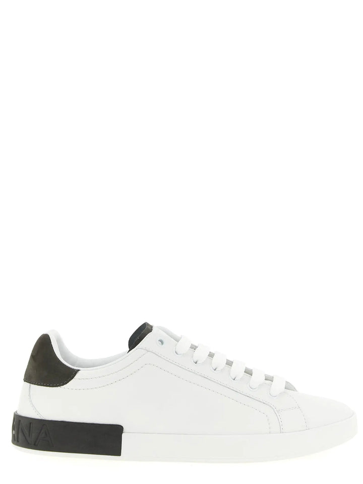 Dolce &amp; Gabbana Sample Sale | Dolce &amp; Gabbana White Calfskin Low Top Sneakers - | Designer outlet