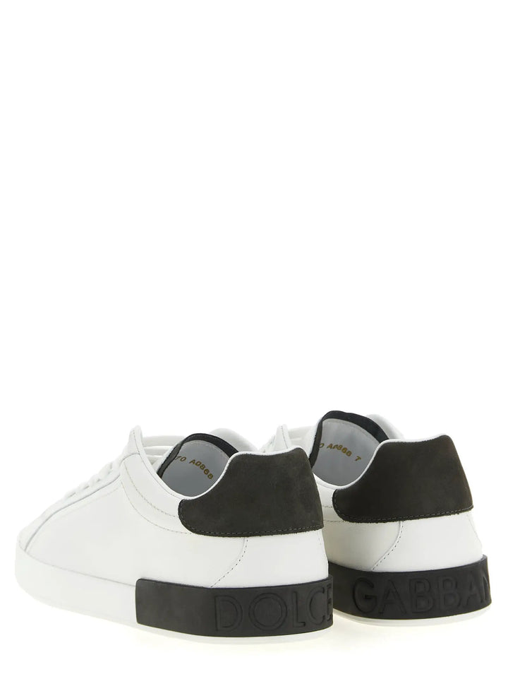 Dolce &amp; Gabbana Sample Sale | Dolce &amp; Gabbana White Calfskin Low Top Sneakers - | Designer outlet